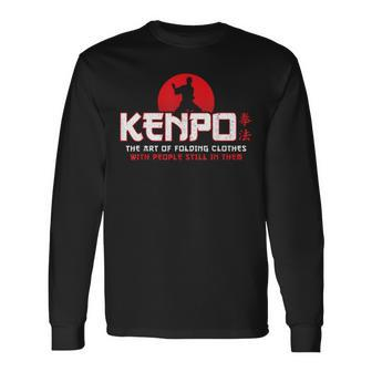 Folding Clothes American Kenpo Karate Karateka Long Sleeve T-Shirt - Monsterry DE