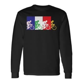 France Bicycle Or French Road Racing In Tour France Long Sleeve T-Shirt | Mazezy CA