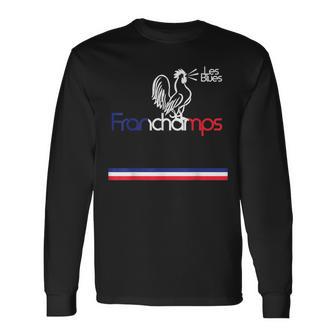 France Jersey Soccer French Kit Allez Les Blues Long Sleeve T-Shirt - Monsterry AU