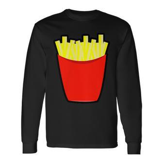 French Fry For The Love Of Fries Fry Long Sleeve T-Shirt - Monsterry