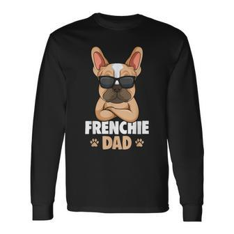 Frenchie Dad French Bulldog Dad Langarmshirts - Seseable