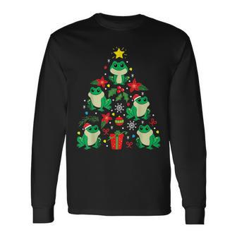Frog Christmas Ornament Tree Xmas Long Sleeve T-Shirt - Monsterry