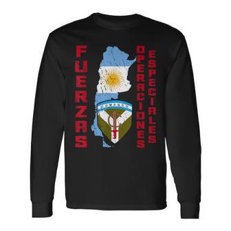 Fuerza Especial Argentina Afoe Ejercito Patriota Del Ejército Argentina Camiseta de manga larga - Regaloses