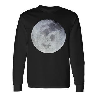 Full Moon Moon Phases Astrology Long Sleeve T-Shirt - Monsterry DE