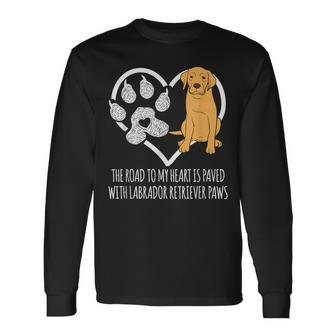 Fun Lab Dog Lover Cute Meme Saying Labrador Retriever Long Sleeve T-Shirt - Monsterry