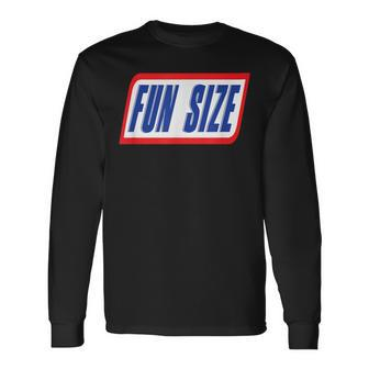 Fun Size Candy Bar Style Label Long Sleeve T-Shirt - Seseable