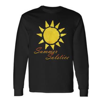 Fun Summer Solstice Long Sleeve T-Shirt - Monsterry