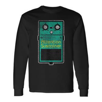 Attention Span Retainer Effect Pedal Long Sleeve T-Shirt - Monsterry UK