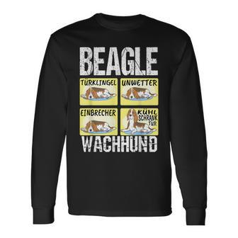 Beagle Dog Beagle Guard Dog Langarmshirts - Seseable