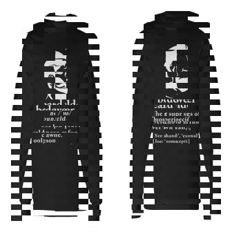 Beard Welder Definition Meaning Long Sleeve T-Shirt | Mazezy