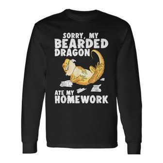 Bearded Dragon Reptile Lizard Bearded Dragon Long Sleeve T-Shirt - Seseable