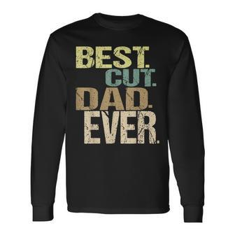 Best Cute Dad Ever Fathers Day For Dad American 2024 Long Sleeve T-Shirt - Seseable