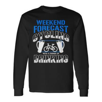 Bicycle Humor Bike Cyclist Cycling Graphic Long Sleeve T-Shirt - Seseable