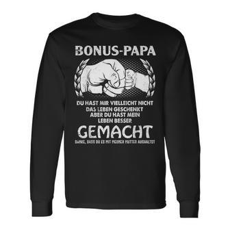 Bonus Papa Du Hast Mir Tell Nicht Das Leben Geschenkt Langarmshirts - Geschenkecke