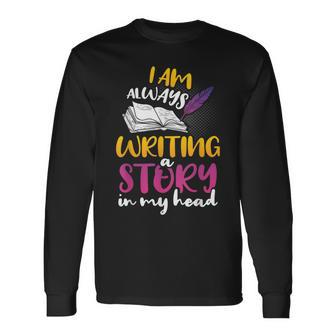 For Book Publisher Author Blogger Writers Authors Long Sleeve T-Shirt - Monsterry DE