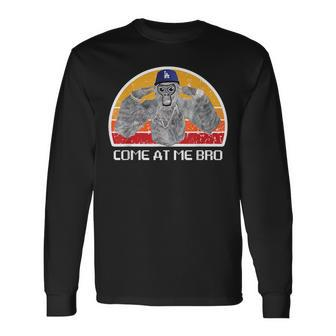 Come At Me Bro Gorilla Monke Tag Vr Gamer Long Sleeve T-Shirt | Mazezy