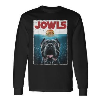 Cane Corso Jowls Top Drool Burger Dog Mom Dog Dad Long Sleeve T-Shirt - Seseable