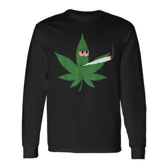 Cannabis Kiffer Leaf Joint Amsterdam Tourist Langarmshirts - Seseable