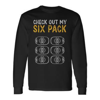 Check Out My Six Pack Novelty Beer Women's And Men's Long Sleeve T-Shirt - Thegiftio UK
