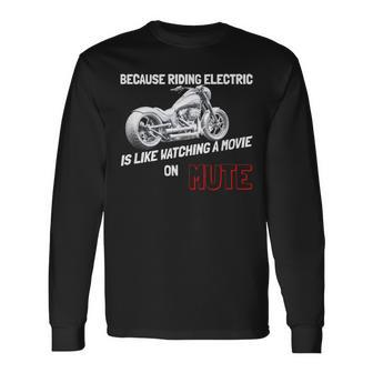 Cool Motorcycle Chopper Bike For Gas Power Enthusiast Long Sleeve T-Shirt - Monsterry