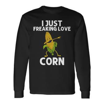 Corn Corn The Cob Costume Farmer Long Sleeve T-Shirt | Mazezy