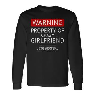 Crazy Girlfriend Vintage Boyfriend Long Sleeve T-Shirt - Thegiftio UK
