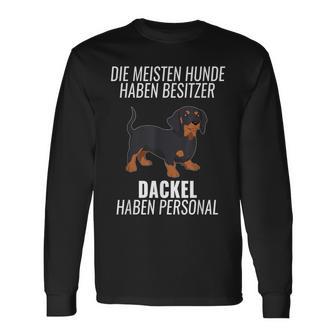 Dachshund Personal Dog Dachshund Dog Langarmshirts - Geschenkecke