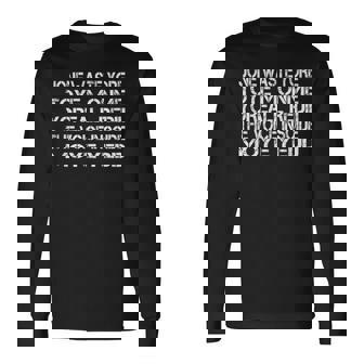 Distressed Vintage Jone Waste Your Time Long Sleeve T-Shirt | Mazezy