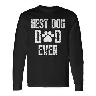 Dog Dad Fathers Day Dog Dad Long Sleeve T-Shirt - Thegiftio UK