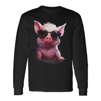 Dressed Up Pig Long Sleeve T-Shirt - Thegiftio UK
