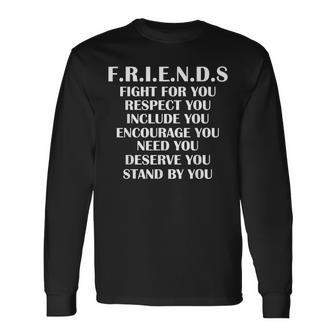 Friendship Relationship Long Sleeve T-Shirt - Monsterry