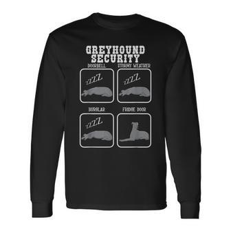 Greyhound Security Fridge Door Alert Fast Greyhound Long Sleeve T-Shirt - Monsterry DE