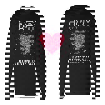 Happy Valentines Day Heart Love Valentine Women Long Sleeve T-Shirt | Mazezy