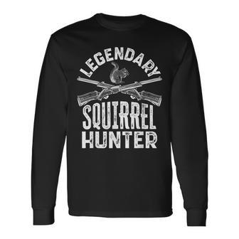 Hunting Legendary Squirrel Hunter Long Sleeve T-Shirt - Seseable