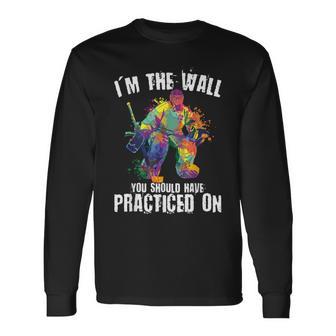 Ice Hockey Goalie Ice Hockey Player Goalie Long Sleeve T-Shirt - Monsterry DE