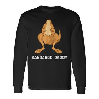Kangaroo Daddy For Dad Farmer Lover Kangaroo Long Sleeve T-Shirt - Monsterry AU