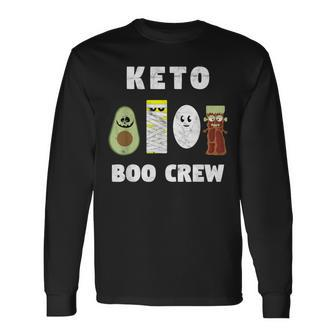 Keto Boo Crew Squad Long Sleeve T-Shirt - Monsterry