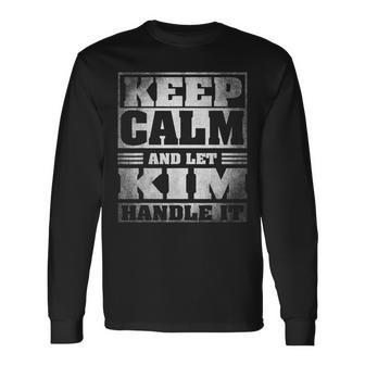 Kim Name Kim Long Sleeve T-Shirt - Monsterry