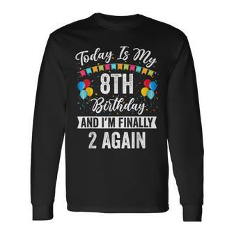 Leap Year Birthday Leap Day 8 Years Old Leapling Long Sleeve T-Shirt | Mazezy CA