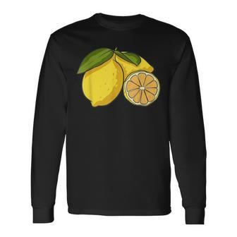 Lemon Citrus Fruit Langarmshirts - Geschenkecke