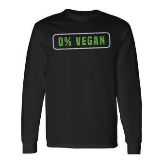 Meat Eaters & Carnivores 0 Vegan Bbq Pitmaster Steak Long Sleeve T-Shirt - Monsterry AU