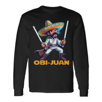 Mexican Obi Juan Movie Parody Cinco De Mayo Mexico Day Long Sleeve T-Shirt | Mazezy