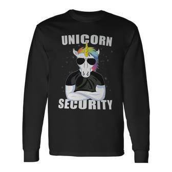 Muscle Unicorn Security Unicorns Lover Party Long Sleeve T-Shirt - Monsterry CA