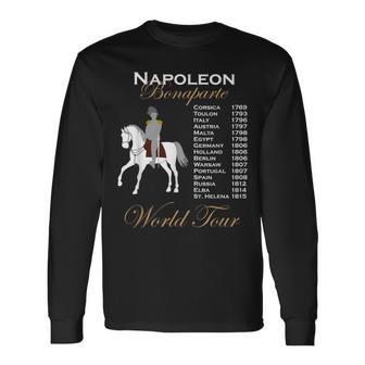 Napoleon Bonaparte History World Tour Timeline Long Sleeve T-Shirt - Monsterry AU