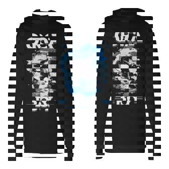 Orca Animal Orca Boy Long Sleeve T-Shirt - Thegiftio