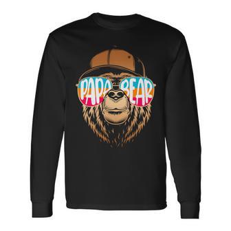 Papa Bearatertag Für Papa Der Lustige Papa Bear Sagt Langarmshirts - Geschenkecke