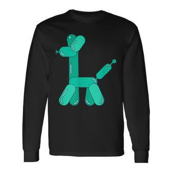 Party Balloon Animal Dog Poodle Pet Long Sleeve T-Shirt - Monsterry UK