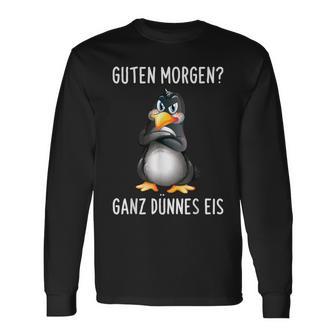 Penguin Guten Morgen Ganz Dünnes Ice Cream S Langarmshirts - Seseable