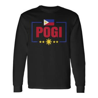 Pogi For Boys Filipino Philippines Pinoy Long Sleeve T-Shirt - Monsterry