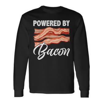 Powered By Bacon Bacon Lovers Long Sleeve T-Shirt - Monsterry DE